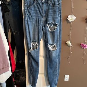 American eagle super high rise jegging size 4